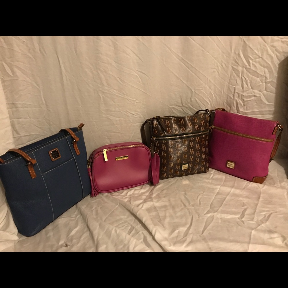 3 Dooney & Bourke and 1 Joy & Iman